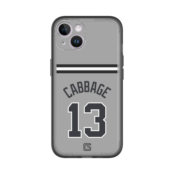 スリムプロテクションプレミアムケース［ 読売ジャイアンツ - #13 CABBAGE - ビジター ］