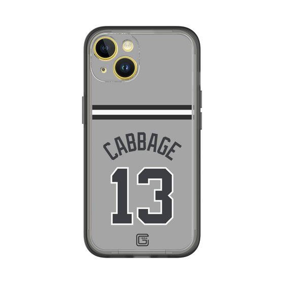 スリムプロテクションプレミアムケース［ 読売ジャイアンツ - #13 CABBAGE - ビジター ］
