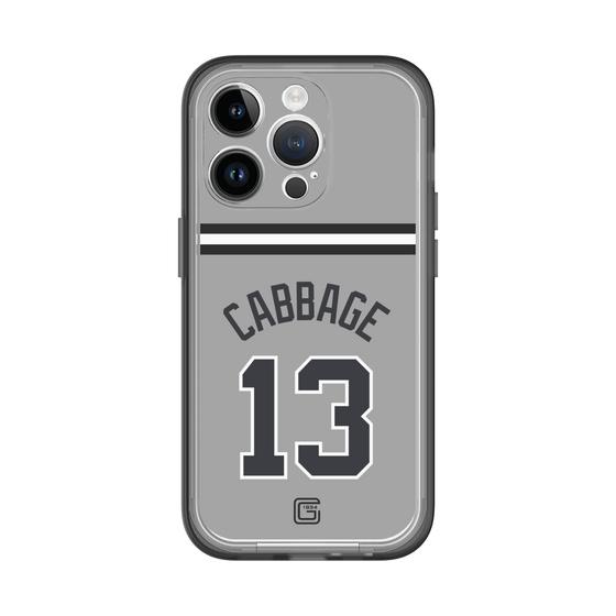 スリムプロテクションプレミアムケース［ 読売ジャイアンツ - #13 CABBAGE - ビジター ］