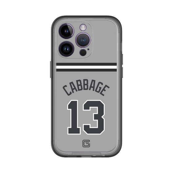 スリムプロテクションプレミアムケース［ 読売ジャイアンツ - #13 CABBAGE - ビジター ］