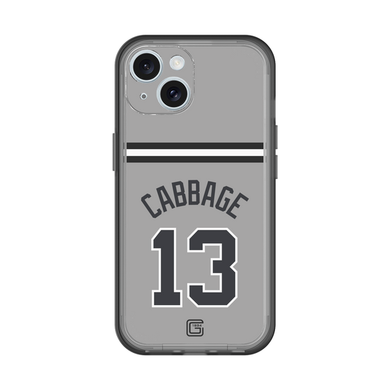 スリムプロテクションプレミアムケース［ 読売ジャイアンツ - #13 CABBAGE - ビジター ］