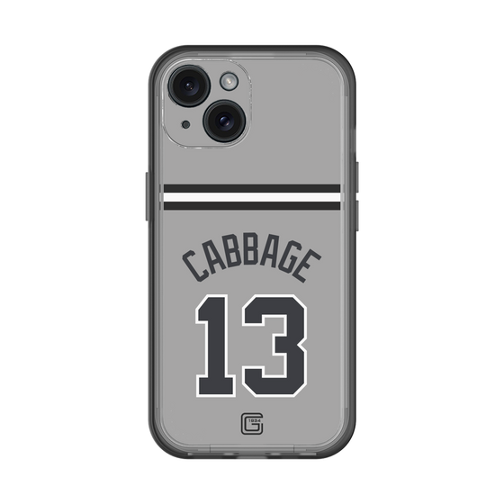スリムプロテクションプレミアムケース［ 読売ジャイアンツ - #13 CABBAGE - ビジター ］
