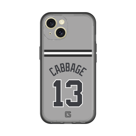 スリムプロテクションプレミアムケース［ 読売ジャイアンツ - #13 CABBAGE - ビジター ］