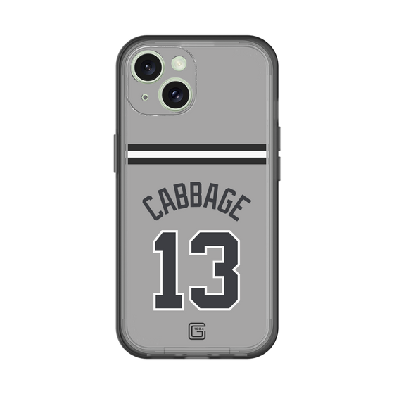 スリムプロテクションプレミアムケース［ 読売ジャイアンツ - #13 CABBAGE - ビジター ］