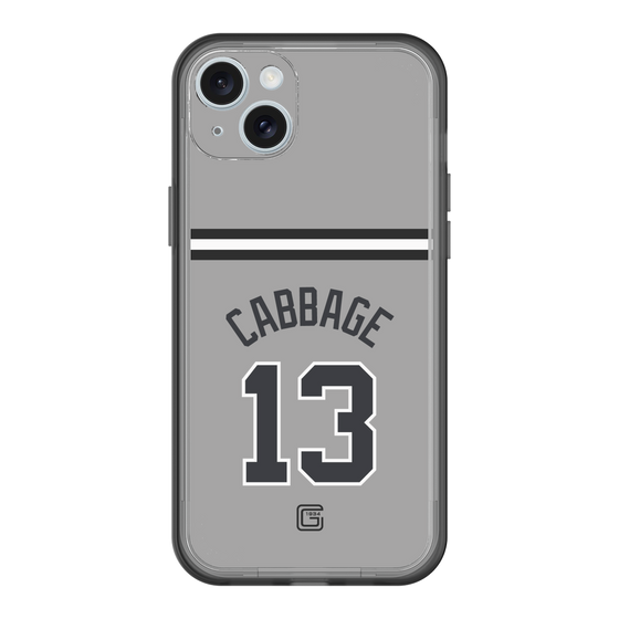スリムプロテクションプレミアムケース［ 読売ジャイアンツ - #13 CABBAGE - ビジター ］