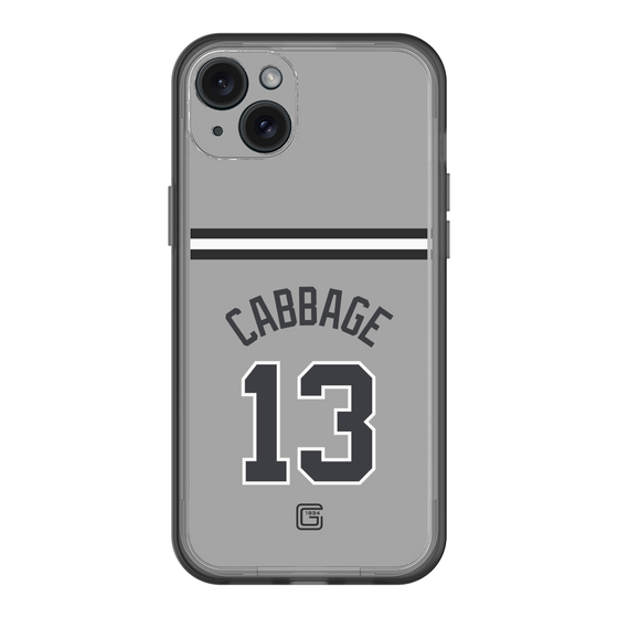 スリムプロテクションプレミアムケース［ 読売ジャイアンツ - #13 CABBAGE - ビジター ］