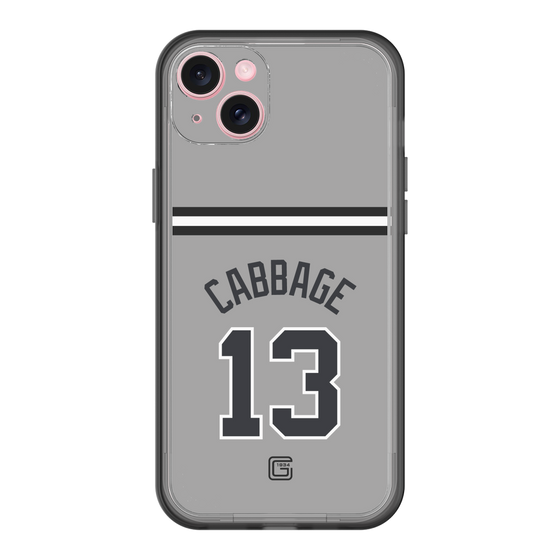 スリムプロテクションプレミアムケース［ 読売ジャイアンツ - #13 CABBAGE - ビジター ］