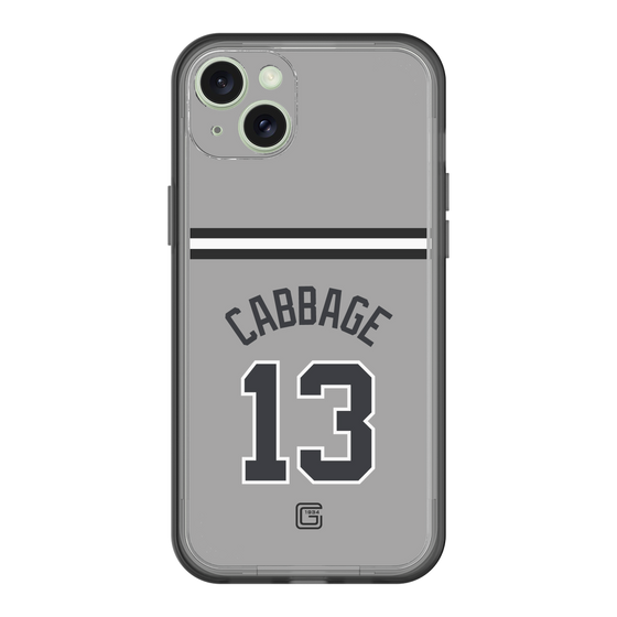 スリムプロテクションプレミアムケース［ 読売ジャイアンツ - #13 CABBAGE - ビジター ］