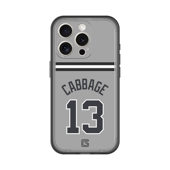 スリムプロテクションプレミアムケース［ 読売ジャイアンツ - #13 CABBAGE - ビジター ］