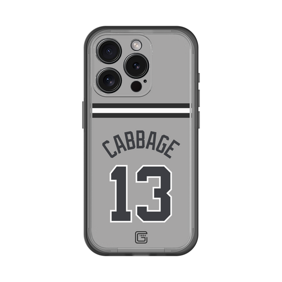 スリムプロテクションプレミアムケース［ 読売ジャイアンツ - #13 CABBAGE - ビジター ］
