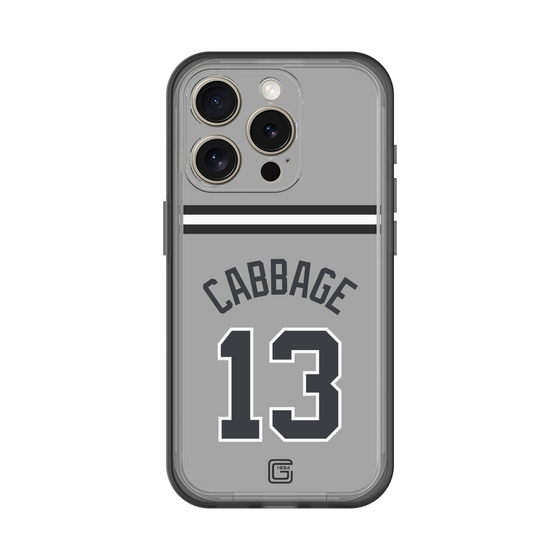 スリムプロテクションプレミアムケース［ 読売ジャイアンツ - #13 CABBAGE - ビジター ］
