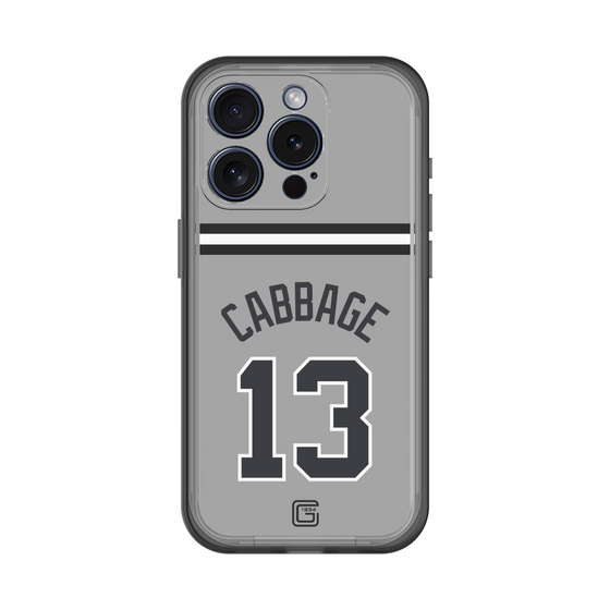スリムプロテクションプレミアムケース［ 読売ジャイアンツ - #13 CABBAGE - ビジター ］
