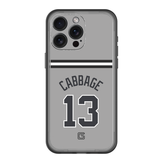 スリムプロテクションプレミアムケース［ 読売ジャイアンツ - #13 CABBAGE - ビジター ］
