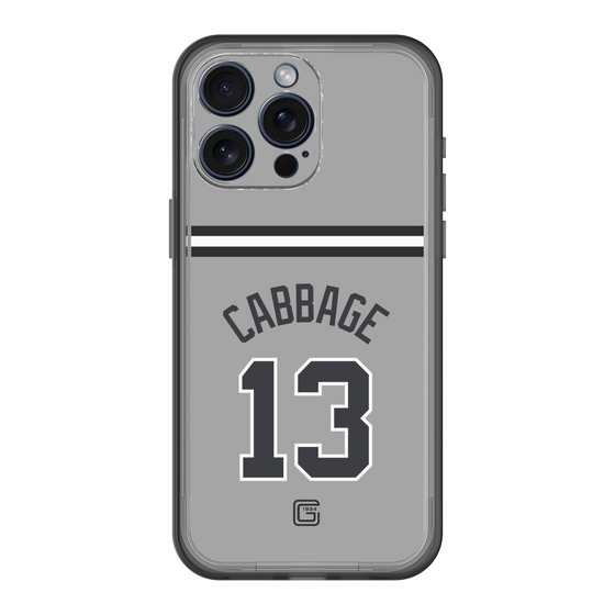 スリムプロテクションプレミアムケース［ 読売ジャイアンツ - #13 CABBAGE - ビジター ］