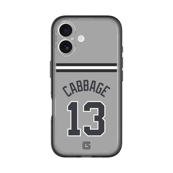 スリムプロテクションプレミアムケース［ 読売ジャイアンツ - #13 CABBAGE - ビジター ］