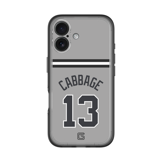 スリムプロテクションプレミアムケース［ 読売ジャイアンツ - #13 CABBAGE - ビジター ］