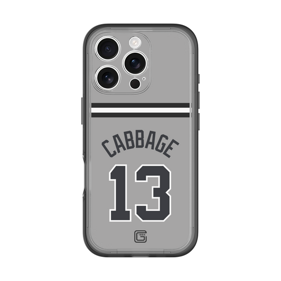 スリムプロテクションプレミアムケース［ 読売ジャイアンツ - #13 CABBAGE - ビジター ］