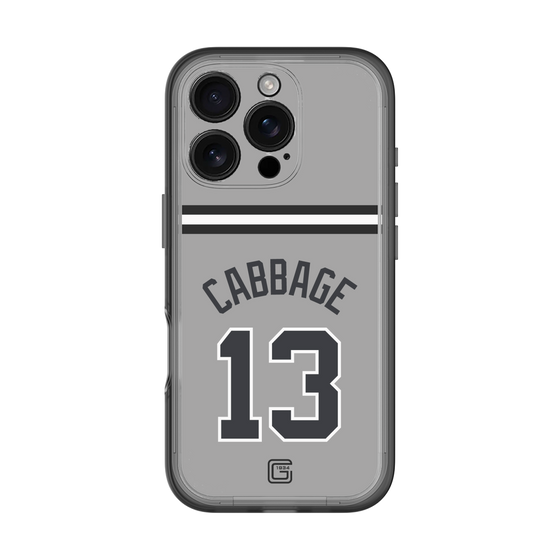 スリムプロテクションプレミアムケース［ 読売ジャイアンツ - #13 CABBAGE - ビジター ］