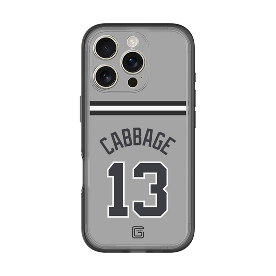 スリムプロテクションプレミアムケース［ 読売ジャイアンツ - #13 CABBAGE - ビジター ］