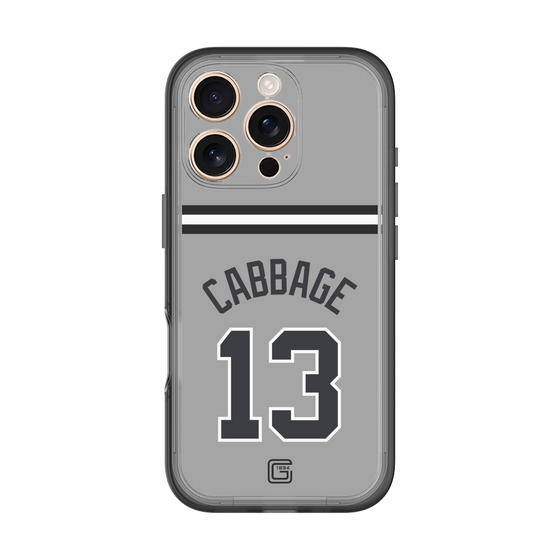 スリムプロテクションプレミアムケース［ 読売ジャイアンツ - #13 CABBAGE - ビジター ］