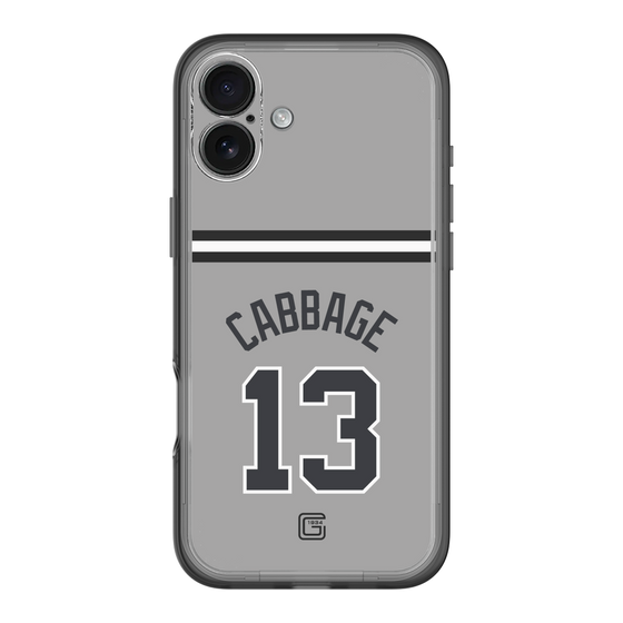 スリムプロテクションプレミアムケース［ 読売ジャイアンツ - #13 CABBAGE - ビジター ］