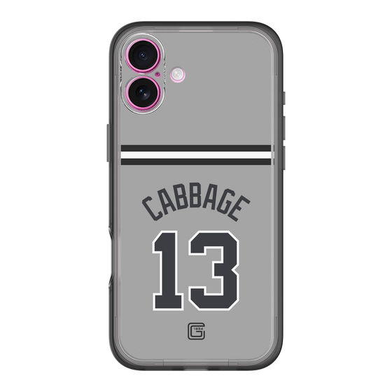 スリムプロテクションプレミアムケース［ 読売ジャイアンツ - #13 CABBAGE - ビジター ］