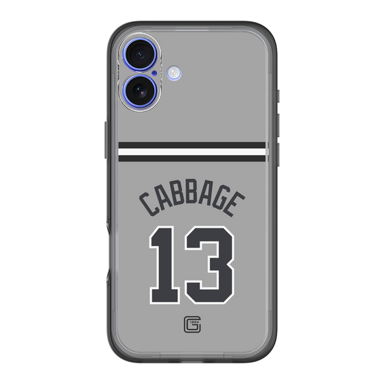 スリムプロテクションプレミアムケース［ 読売ジャイアンツ - #13 CABBAGE - ビジター ］