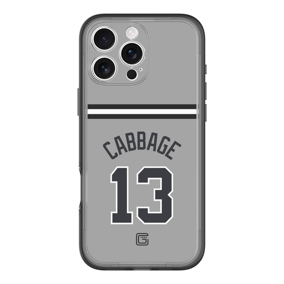 スリムプロテクションプレミアムケース［ 読売ジャイアンツ - #13 CABBAGE - ビジター ］