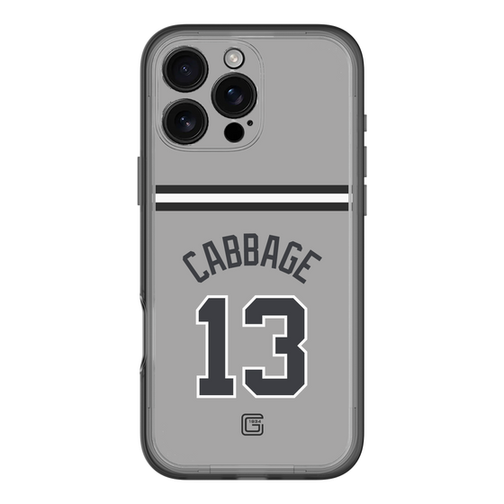 スリムプロテクションプレミアムケース［ 読売ジャイアンツ - #13 CABBAGE - ビジター ］