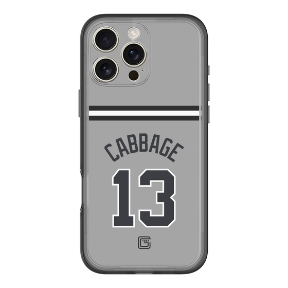 スリムプロテクションプレミアムケース［ 読売ジャイアンツ - #13 CABBAGE - ビジター ］