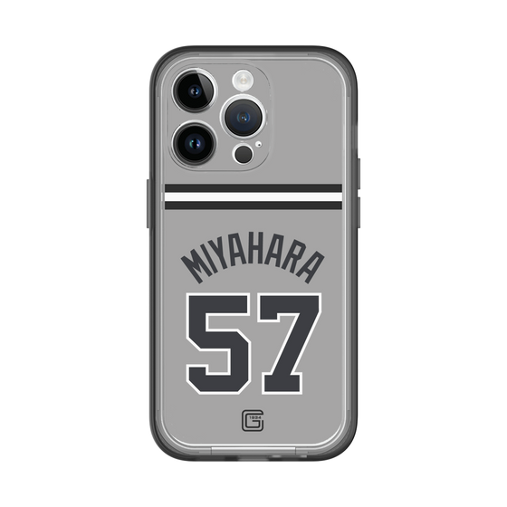 スリムプロテクションプレミアムケース［ 読売ジャイアンツ - #57 MIYAHARA - ビジター ］