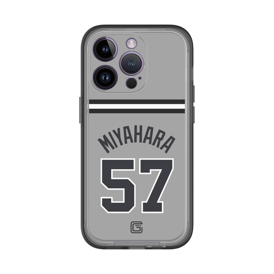 スリムプロテクションプレミアムケース［ 読売ジャイアンツ - #57 MIYAHARA - ビジター ］