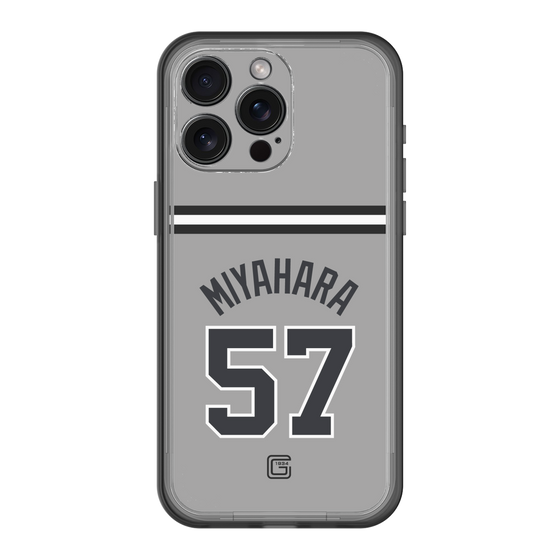 スリムプロテクションプレミアムケース［ 読売ジャイアンツ - #57 MIYAHARA - ビジター ］