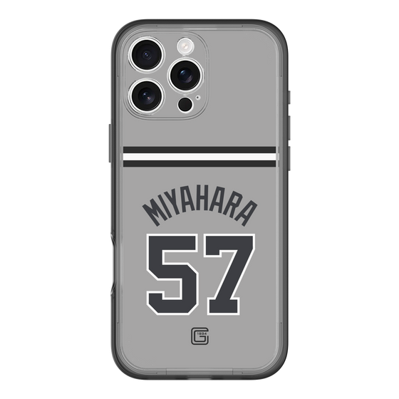 スリムプロテクションプレミアムケース［ 読売ジャイアンツ - #57 MIYAHARA - ビジター ］