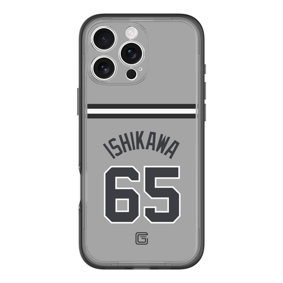 スリムプロテクションプレミアムケース［ 読売ジャイアンツ - #65 ISHIKAWA - ビジター ］