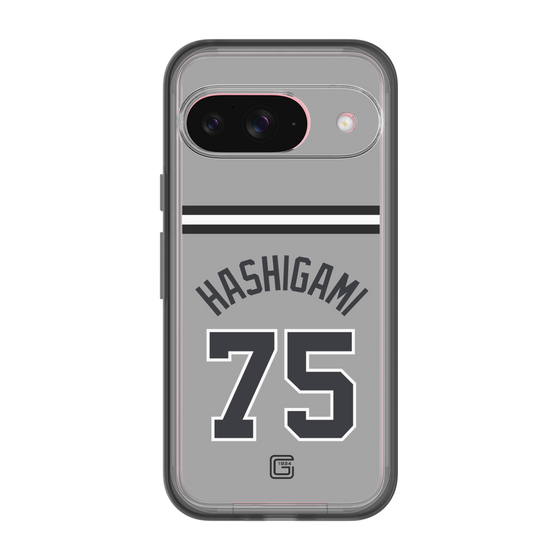 スリムプロテクションプレミアムケース［ 読売ジャイアンツ - #75 HASHIGAMI - ビジター ］