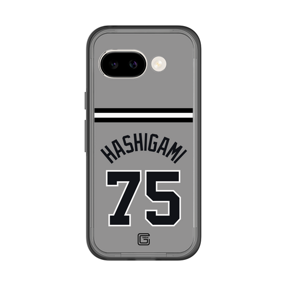 スリムプロテクションプレミアムケース［ 読売ジャイアンツ - #75 HASHIGAMI - ビジター ］