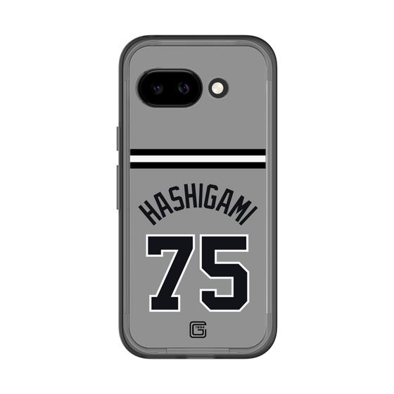 スリムプロテクションプレミアムケース［ 読売ジャイアンツ - #75 HASHIGAMI - ビジター ］