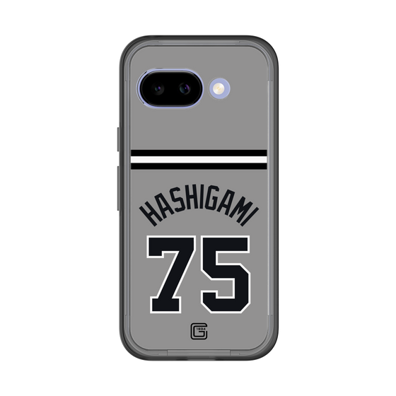スリムプロテクションプレミアムケース［ 読売ジャイアンツ - #75 HASHIGAMI - ビジター ］