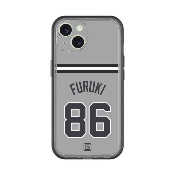 スリムプロテクションプレミアムケース［ 読売ジャイアンツ - #86 FURUKI - ビジター ］
