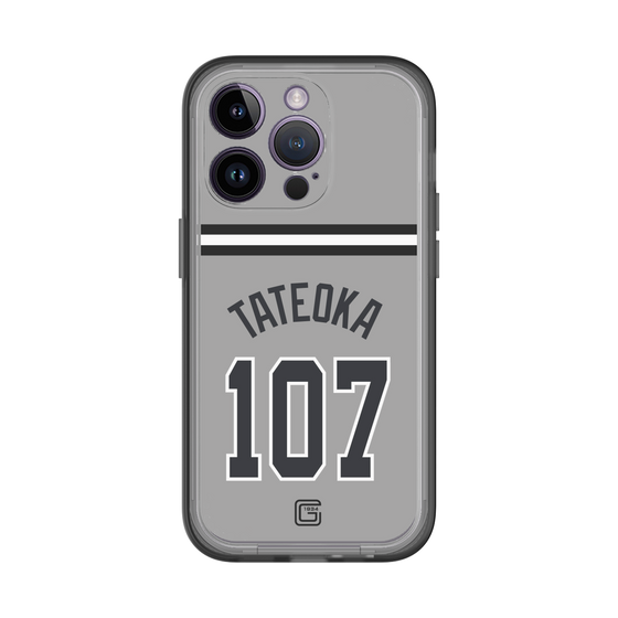 スリムプロテクションプレミアムケース［ 読売ジャイアンツ - #107 TATEOKA - ビジター ］