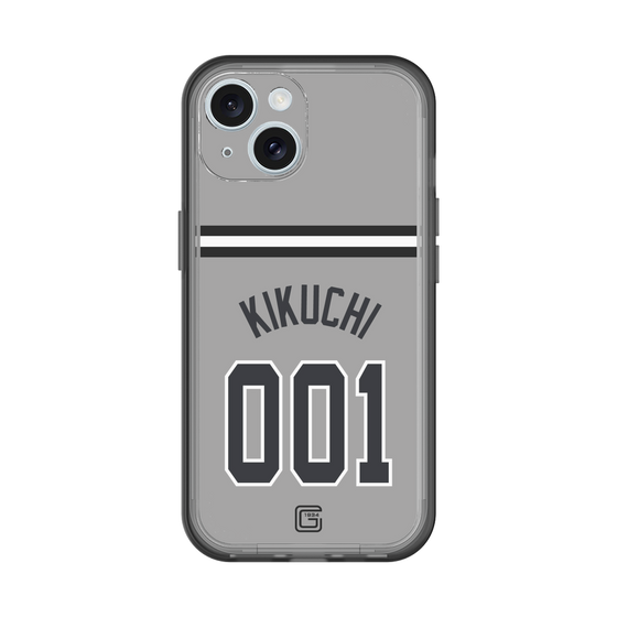 スリムプロテクションプレミアムケース［ 読売ジャイアンツ - #001 KIKUCHI - ビジター ］