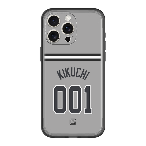 スリムプロテクションプレミアムケース［ 読売ジャイアンツ - #001 KIKUCHI - ビジター ］