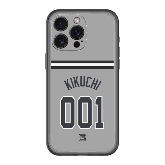 スリムプロテクションプレミアムケース［ 読売ジャイアンツ - #001 KIKUCHI - ビジター ］