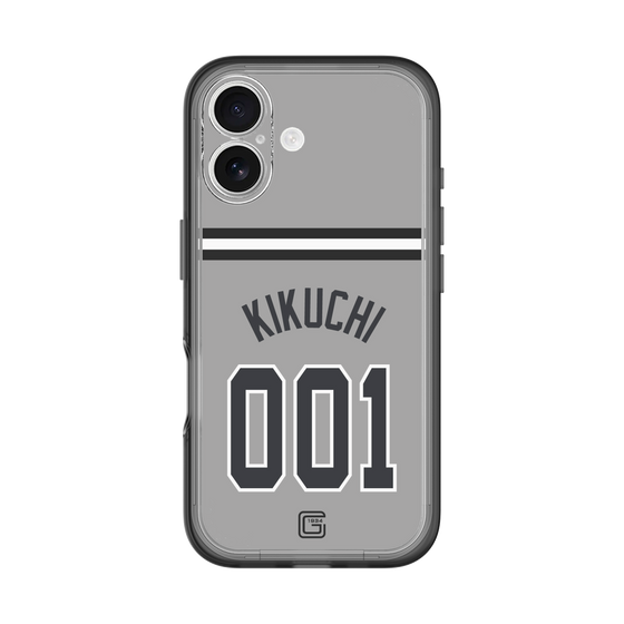 スリムプロテクションプレミアムケース［ 読売ジャイアンツ - #001 KIKUCHI - ビジター ］