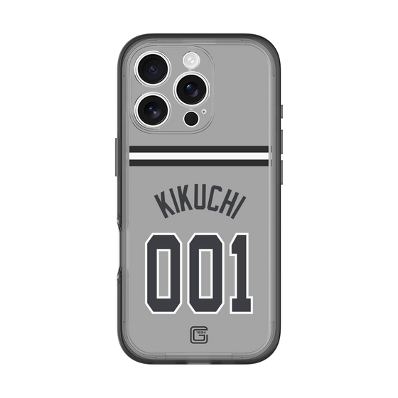 スリムプロテクションプレミアムケース［ 読売ジャイアンツ - #001 KIKUCHI - ビジター ］