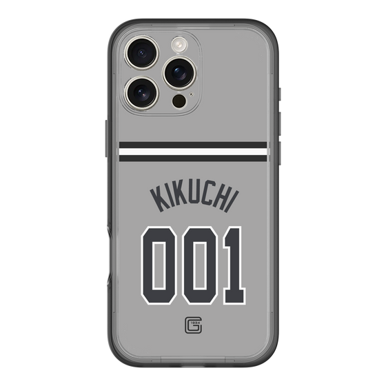 スリムプロテクションプレミアムケース［ 読売ジャイアンツ - #001 KIKUCHI - ビジター ］