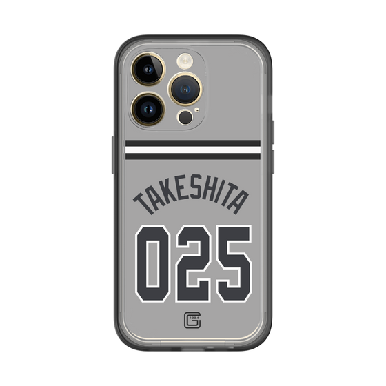 スリムプロテクションプレミアムケース［ 読売ジャイアンツ - #025 TAKESHITA - ビジター ］