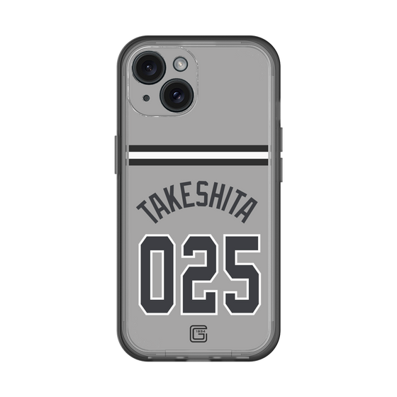 スリムプロテクションプレミアムケース［ 読売ジャイアンツ - #025 TAKESHITA - ビジター ］