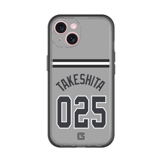 スリムプロテクションプレミアムケース［ 読売ジャイアンツ - #025 TAKESHITA - ビジター ］